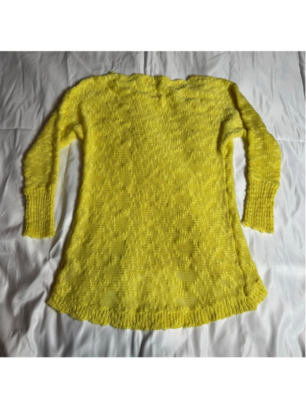 Women's henrigirl Yellow Crew Neck Sweater M - Picture 5 of 7